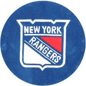  Anglo Oriental New York Rangers Round Logo Floor Rug 