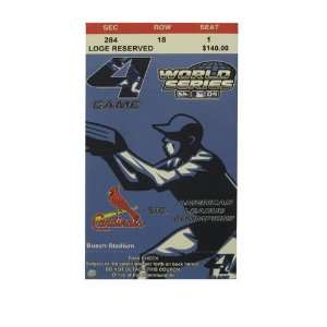  Mega Tickets 2004 World Series Game 4