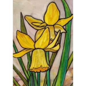  Stained Daffodil Decorative House Flag Toys & Games