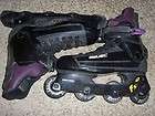 Roller blades inline skates BAUER Fx 3 size 10 black purple micro 