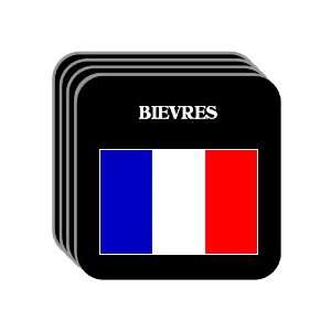  France   BIEVRES Set of 4 Mini Mousepad Coasters 