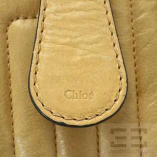 Chloe Ecru Tan Quilted Leather Bay Bag  