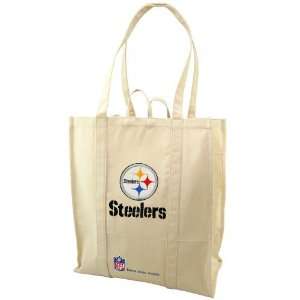 NFL Pittsburgh Steelers Natural Resuable Organic Tote Bag  