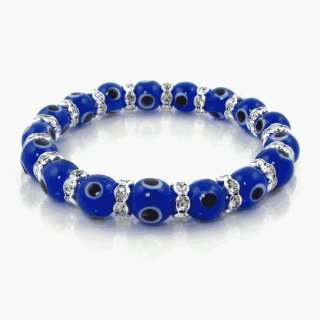   Royal Blue Evil Eye Bracelet, Big Beads by Love & Lucky Jewelry