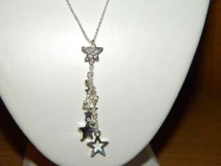 Avon Star Cluster Drop Necklace New  