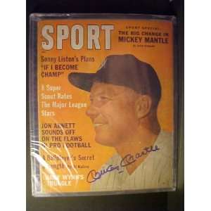  Mickey Mantle New York Yankees Autographed July 1962 Sport 