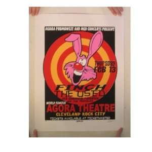  Finch The Used Silkscreen Poster Bullseye Rabbit Agora 