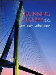 Beginning Algebra, (0130909513), John Tobey, Textbooks   Barnes 