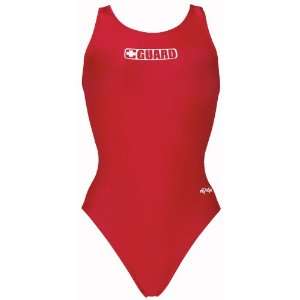   Swimwear Guard Swimsuit With HP Back GUARD RED 38