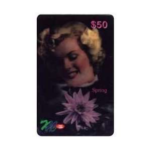 Marilyn Collectible Phone Card $200. Marilyn Monroe Four Seasons 