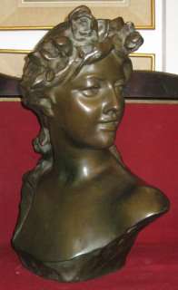 19th Century Bronze Bust by Jef Lambeaux  