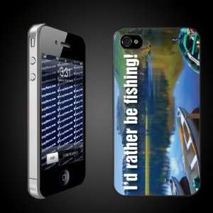 iPhone Case Designs   Id Rather Be Fishing CLEAR Protective iPhone 