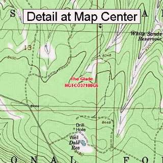  USGS Topographic Quadrangle Map   The Glade, Colorado 