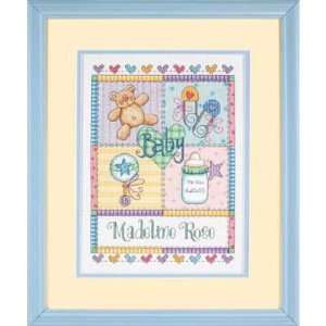  Baby Squares Birth Record, Cross Stitch from Dimensions 