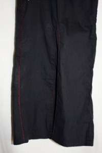   Designer Flared Crop Black Pants Size 3/32 Waist Pantalon Belier