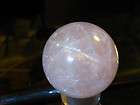 star rose quartz sphere  