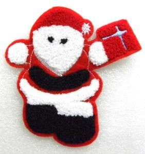 SANTA CLAUSE GIFT CHRISTMAS KID IRON ON PATCHES N1235  