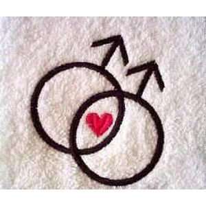  Double Symbol Male Hand Towel