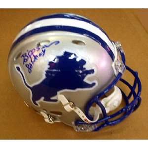  Billy Sims Autographed Mini Helmet