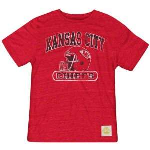  Kansas City Chiefs Retro Sport Show Boat Tri Blend T Shirt 
