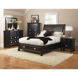   Black Bedroom Set(Queen Size Bed, Nightstand, Dresser)