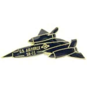  SR 71 Blackbird Airplane Pin Left 1 1/2 Arts, Crafts 