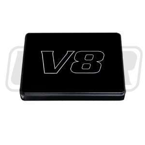  98 04 Mustang Black Billet Fuse Box Cover with V8 