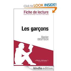 Les Garçons de Xavier Deutsch (Fiche de lecture) (French Edition 