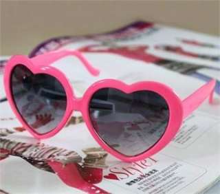 HOT SEL Pink Heart shaped Stylish Trendy Sunglasses FREE SHPIINNG 