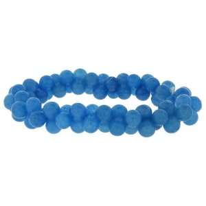  Peanut Style Crystal Bracelet   Blue Quartz Jewelry