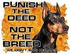 Punish the Deed not the Breed Pitbull T Shirt   