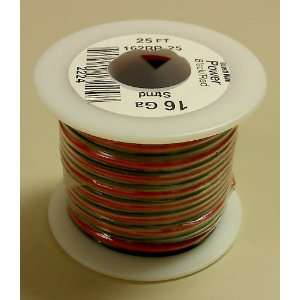    16AWG Red & Black Bonded Speaker Wire 25 Roll Electronics