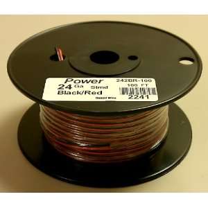    24AWG Red & Black Bonded Speaker Wire 100 Roll Electronics