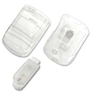   Transparent Protective Case Cover For BlackBerry 7290 with belt Clip