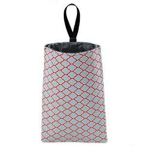 Auto Trash (Blue Lattice) by The Mod Mobile   litter bag/garbage can 