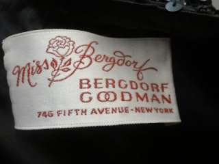 Vintage Miss Bergdorf Black Sequin Cocktail Jacket   Beautiful Medium 