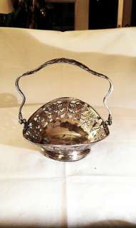 Victorian Silver Bride Basket Van Bergh S.Ppany  