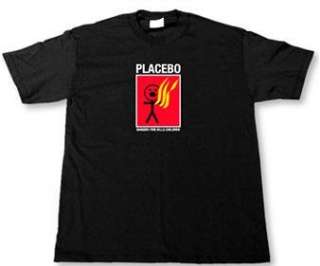  PLACEBO   FIRE KILLS   Black T shirt Clothing