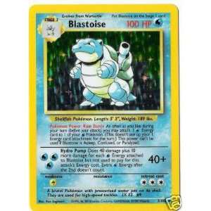  Blastoise 2/102 Base Set Holo Rare Toys & Games