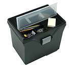 Portable File Box Filling Storage HFB 24 Top Black 2pk