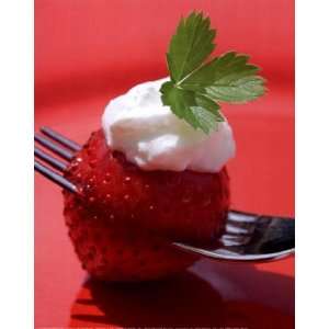 Berry with Cream by Martina Schindler 9x12  Kitchen 
