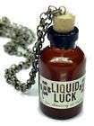 Liquid Luck Necklace Gold Apothecary Steampunk Quirky