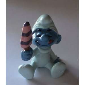  The Smurfs Baby Smurf with Ice Cream Pvc Figure 
