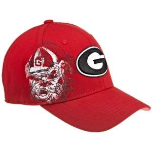 NCAA Mens Georgia Bulldogs Strike Zone Cap (Red, One Size 
