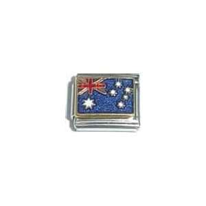 Australia Flag Italian Charm Bracelet Link
