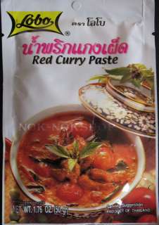NEW Lobo Red Curry Paste Thai Food 50g.  