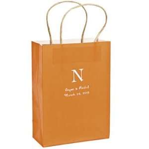  Personalized Monogram Orange Craft Bags   Gift Bags, Wrap 