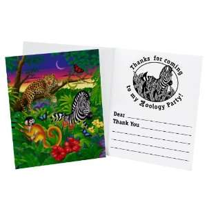  Party Destination 172275 Zoology Thank You Notes Health 