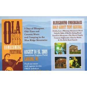  Post Card OLA BELLE REED HOMECOMING FESTIVAL (3 Days of Bluegrass 