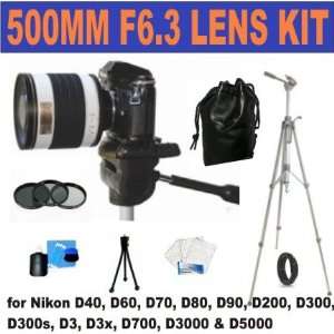 Definition 500mm F/6.3 Multi Coated Mirror T Mount Telephoto Zoom Lens 